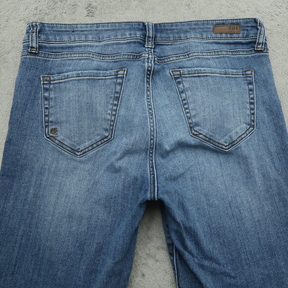 KUT from the Kloth Jeans Women's 10 Mid-Rise Skinny Leg 26" Inseam Distressed - Picture 15 of 16